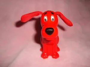 Clifford The Big Red Dog 2003 Wendy's Kids Meal Toy head turns PVC w/ cloth ears - Imagen 1 de 5