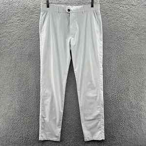 Greyson Hose Herren 34x32 weiß Montauk Stretch Tech Golf Performance Chinohose - Bild 1 von 16