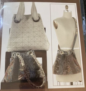 Rare Indygo Junction Grids & Grommets 2008 Purse/Bag Sewing pattern #IJ805 - Picture 1 of 3