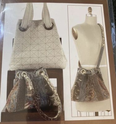 Rare Indygo Junction Grids & Grommets 2008 Purse/Bag Sewing pattern #IJ805 - Image 1 of 3