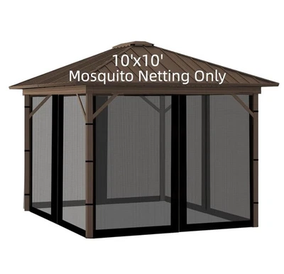 Replacement Mesh Gazebo Netting Screen for 10x13x 6.7 ft Outdoor Patio, Net Only - Image 1 of 3