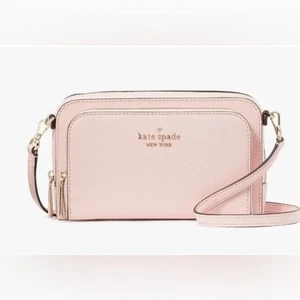 New Kate Spade Staci Dual Zip Around Crossbody in Peony Blossom - Picture 1 of 14