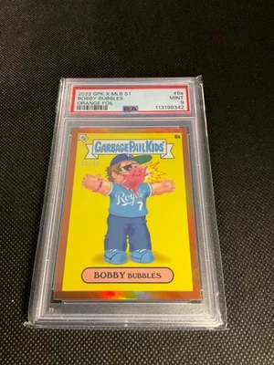 BOBBY WITT JR. 2022 Topps GPK x MLB RC 6a ( ORANGE FOIL /50) PSA 9- POP 3! RARE! - Image 1 of 2