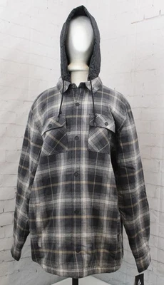 Volcom Insulated Riding Snow Flannel Shirt Jacket, Mens Large Stone - Image 1 of 4