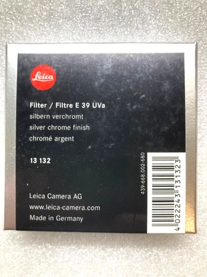 Leica Filter E39 UVa 13 132 BOX ONLY - FILTER NOT INCLUDED - Image 1 of 2