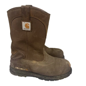 Carhartt  Waterproof 11” Steel Toe Wellington Cmp1270 Mens Size 14 W - Picture 1 of 10