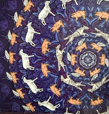 Tapiz 3D Animales Pink Floyd - Perros Cerdos Ovejas 60x90 Foto 1 de 4