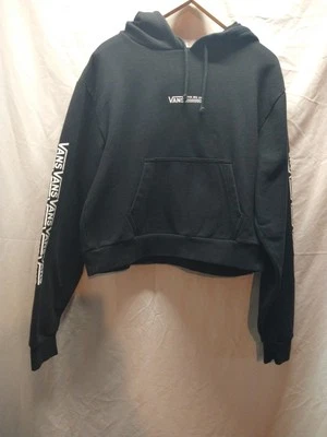 Sudadera con capucha Vans para mujer mediana fuera de la pared manga gráfica golpe central Foto 1 de 4
