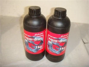 2 QTY PHROZEN AQUA GRAY 8K 1KG BOTTLES HIGH RESOLUTION RESIN FOR 3D PRINTING - Bild 1 von 3