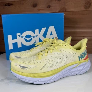 Hoka One One Clifton 8  Running Shoes Yellow Pear 1119394 YPSC Women's size 19.5 - Picture 1 of 13