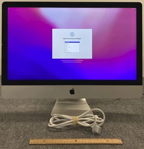 Apple iMac A1419 BTO/CTO 2015 27" AIO i7-6700K 32GB 1.02TB Fusion Drive As Is - Picture 1 of 5