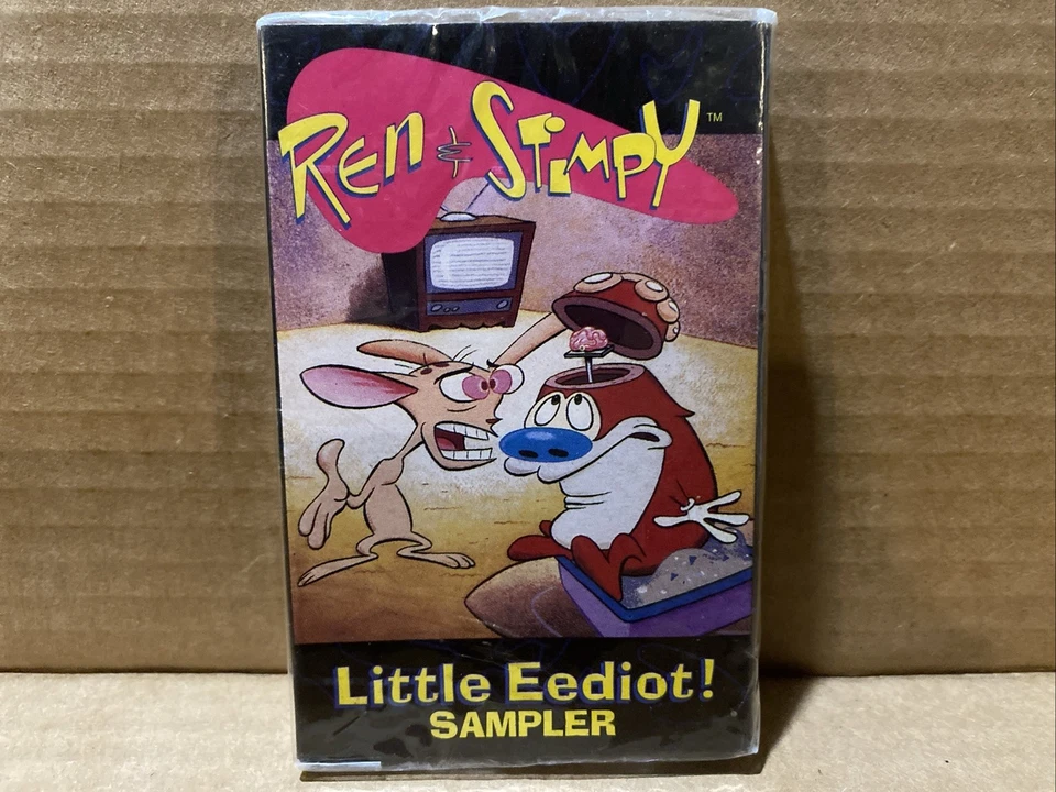 REN & STIMPY: LITTLE EEDIOT SAMPLER PROMO CASSETTE LAT 5471! NEW & SEALED! - Image 1 of 4