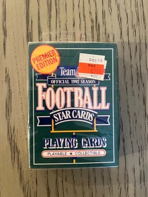Tarjetas de juego estrella de la NFL 1992 nuevas selladas Foto 1 de 2