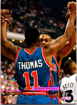1993-94 Stadium Club #8 Detroit Pistons Super Teams - Image 1 of 2