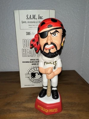 Vintage 1998 Captain Jolly Mascot SAM Bobblehead NEW 1/3000 Pittsburgh Pirates N - Image 1 of 2