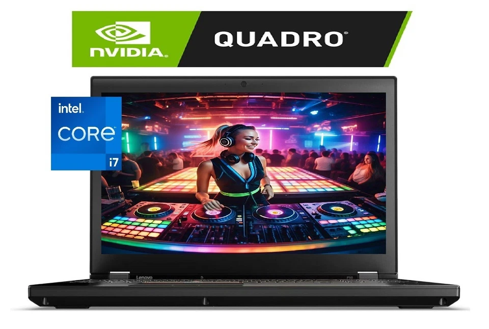 PC portátil para juegos Lenovo 15,6" FHD: ¡i7-6820HQ! 16GB RAM, 500GB SSD! Nvidia Quadro Foto 1 de 4