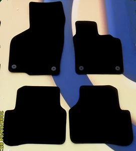 Car Mats for VAUXHALL CORSA E 2014-2020 BLACK QUALITY CARPET WITH 4 x CLIPS - Picture 1 of 3
