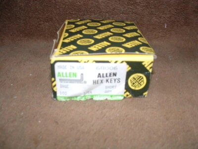 BRAND NEW BOX OF 97 7/64" HEX KEY SOCKET SCREW ALLEN KEY WRENCH USA CT. ALLEN - Image 1 of 2