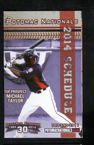 Potomac Nationals--Michael Taylor--Orario tascabile 2014--Transito parziale - Foto 1 di 2