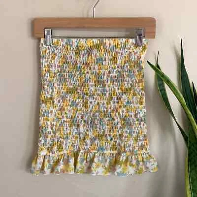 Minifalda floral con volantes fruncidos de gal desagradable. Talla 4 Foto 1 de 4