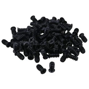 100pcs Black Computer PC Case Cooling Fan Mount Screws for 7-12cm Computer - Zdjęcie 1 z 7