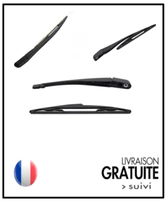 Bras balais essuie glace arrière complet POUR PEUGEOT 106 206 206 + bras+balais - Photo 1/4