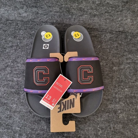 NIKE Offcourt Clemson University Tigers Slides Sandals Men Size 13 DD0518-001 Cover
