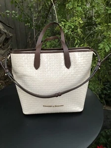 Dooney and Bourke Tote Lilliana Oyster Color Satchel Plus Key Holder And Bag - Picture 1 of 17