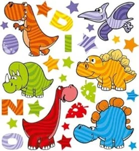 Sticker zum Aufbügeln Bügel-Flicken 15 x 20 cm Dino für Kinder - Bild 1 von 7