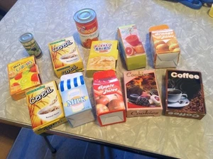 Little tykes Toy cartons of cereal, cookies, juice, coffee, etc  - Picture 1 of 1