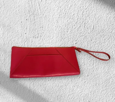 Bolso sin asas Neiman Marcus rosa sobre muñeca imitación cuero ¡NUEVO SIN ETIQUETAS! Foto 1 de 4