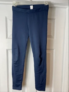 Patagonia Capilene Pants Base Layer Size M 10 Kids Blue Elastic Waist Mid Weight - Picture 1 of 8