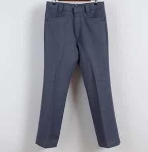Vintage 70s Levi’s Sta-Prest Men’s Blue 33x30 FIT White Tab Flare Bell Bottoms - Picture 1 of 24