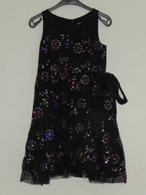 HERMOSO VESTIDO LENTEJUELAS NEGRO, 5-6 AÑOS, CHEROKEE Foto 1 de 4