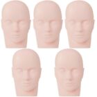  Set of 5 Eyelash Mannequin Head Practice Makeup Training Model Cosmetic