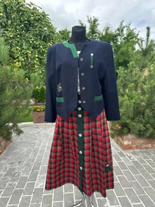 Camicia e gonna Dirndl costume Oktoberfest bavarese taglia media - Foto 1 di 11