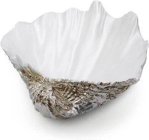 Resin Seashell Decorative Bowl Large Clam Shell Storage Bowl for Coffee Table Ce - Picture 1 of 6