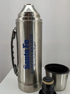 Santa Fe Railroad Quart Aluminium Warm Cold Gefäß Vintage nie benutzt Sammler - Bild 1 von 4