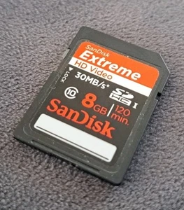 SanDisk Extreme SDHC-I 8GB Speicherkarte Class-10 Secure Digitalkamera/PDA 30MB's - Bild 1 von 1