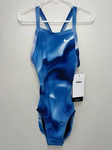 ~NIKE~ Swim Big Kids’ (Girls’) Fastback One-Piece Swimsuit, Size 24 Girls’ 8 - Picture 1 of 6