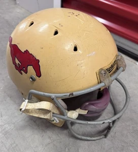Casque de football vintage SMU Mustangs Schutt musique ville bol - Photo 1/5