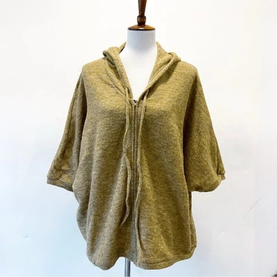 Cardigã Piko 1988 com capuz poncho suéter tamanho médio - Imagem 1 de 4