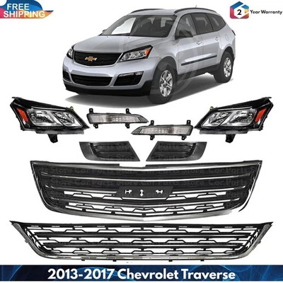 Front Grille Assembly & Head Light Assembly For 2013-2017 Chevrolet Traverse Foto 1 de 4