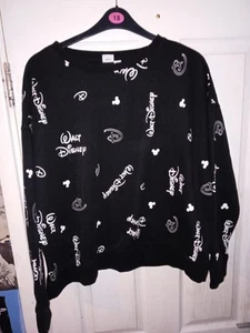 Womens Disney Black Extra Large Black Jumper SIZE XXXL - Picture 1 of 3