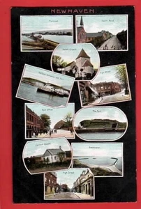 SUSSEX. LEWES. NEWHAVEN MULTI VIEW inc POST OFFICE FERRY CONVENT CHAPEL - Picture 1 of 1