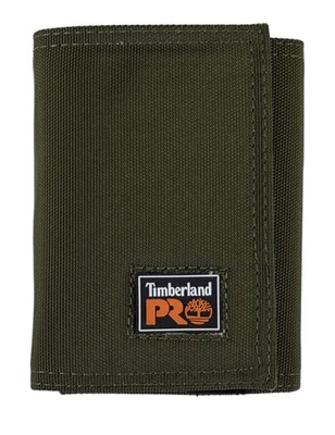 Mens Cordura Nylon Rfid Trifold Wallet With Id Window, olive, One Size - Image 1 of 4