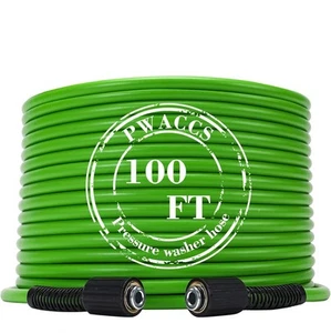 (Z8L)3600 PSI Kink Resistant Pressure Washing Extension Hose 100 FT x 1/4" - Picture 1 of 7