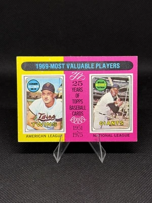 1975 Topps - 🔥1969 MVP 🔥HARMON KILLEBREW, WILLIE MCCOVEY #207 - Image 1 of 2