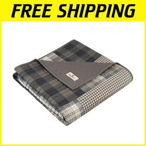 Leichter gesteppter Überwurf - Elch Design, kuschelige Bettwäsche Schicht - Bild 1 von 7