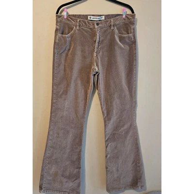 Y2K винтажный разрыв женщины черный эластичной заниженной бархата загрузки вырез choc коричневый размер 14R - Изображение 1 из 4